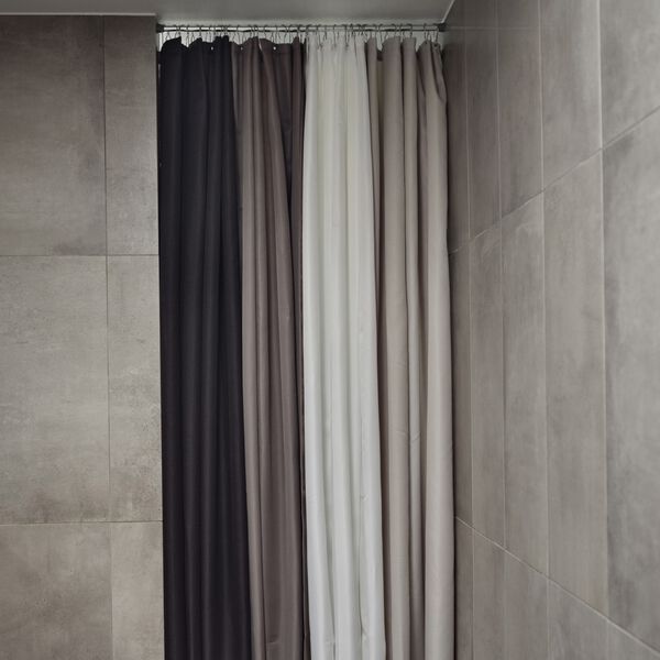 Lux duschdraperi, taupe, Zone Denmark