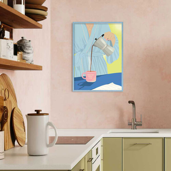 COFFEE FIRST, PEOPLE LATER Poster COFFEE FIRST, PEOPLE LATER Poster, ViSSEVASSE