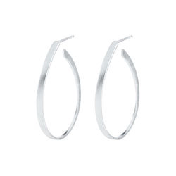Oval &ouml;rh&auml;ngen, silver, Pernille Corydon Jewellery
