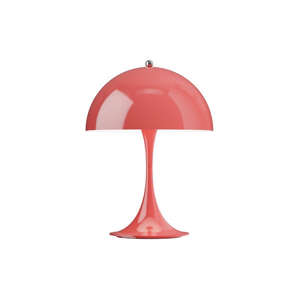 Panthella 250 Portable Table Lamp, opaque coral, Louis Poulsen