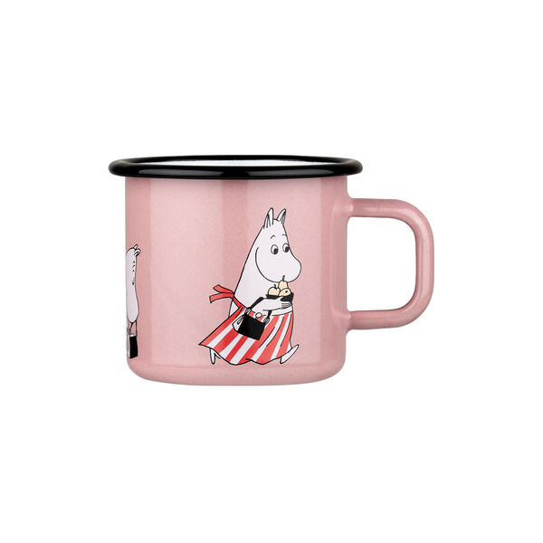 Moominmamma Enamel Mug, pink, Muurla
