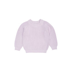 Knitted Classic Rib Blouse, lavender Knitted Classic Rib Blouse, lavender, Copenhagen Colors Organics