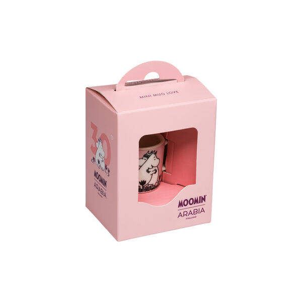 Mumin mini mugg K&auml;rlek Box, pink, Moomin Arabia