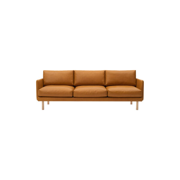 Emo 3-sits soffa, Dakar Cognac/naturoljad ek, Bruunmunch Furniture