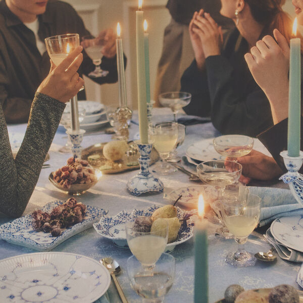 Blue Fluted Full Lace Rectangular Dish, Royal Copenhagen