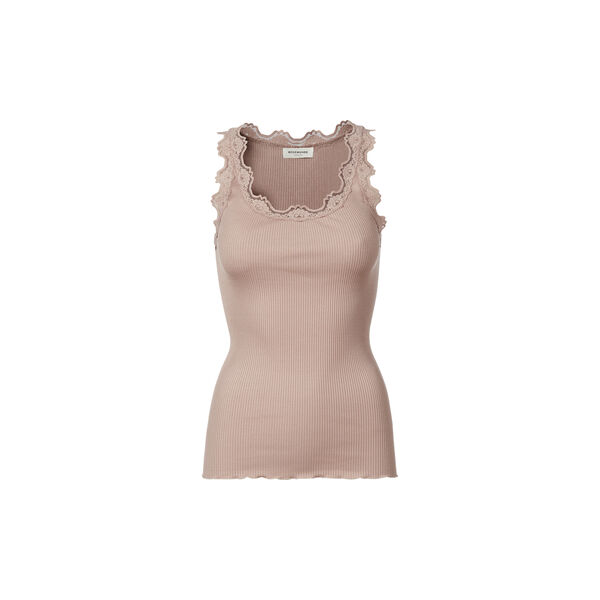 Silk Top w/ Lace , vintage powder Silk Top w/ Lace , vintage powder, Rosemunde