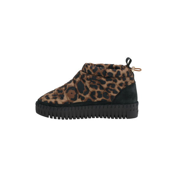 Tulip Low Padded Boot, brown panthera print black, Ilse Jacobsen Hornbæk