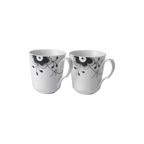 Black Fluted Mega mugg 38 cl, 2 st. Black Fluted Mega mugg 38 cl, 2 st., Royal Copenhagen
