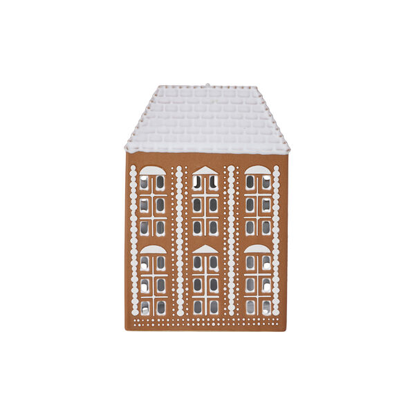 Gingerbread ljuslykta stor, brun, Kähler