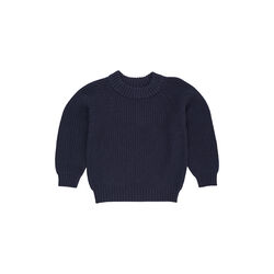 Knitted Classic Rib Blouse, navy Knitted Classic Rib Blouse, navy, Copenhagen Colors Organics