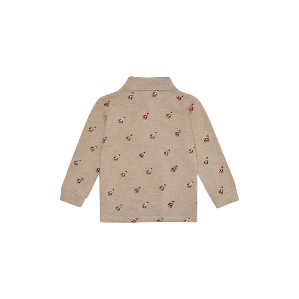 HCStevie Space Embroidery Polo, biscuit, Hust & Claire