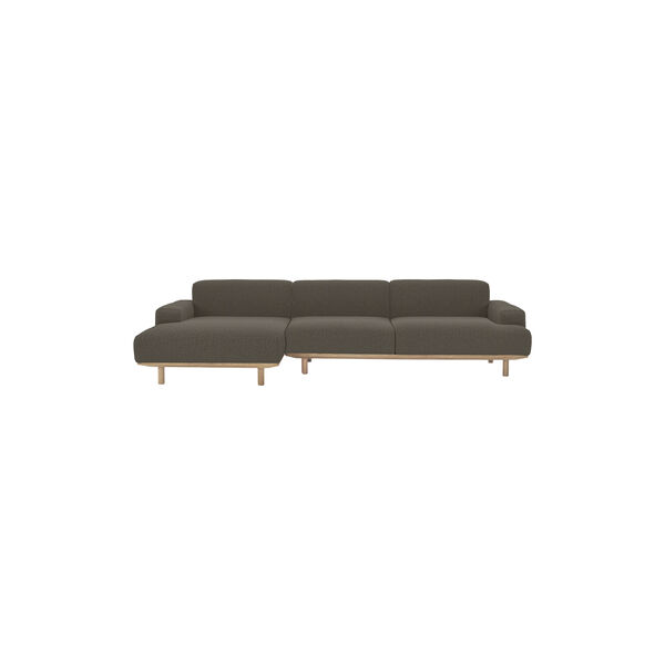 Reason 2-sits soffa med sch&auml;slong, Crush 040, Bruunmunch Furniture