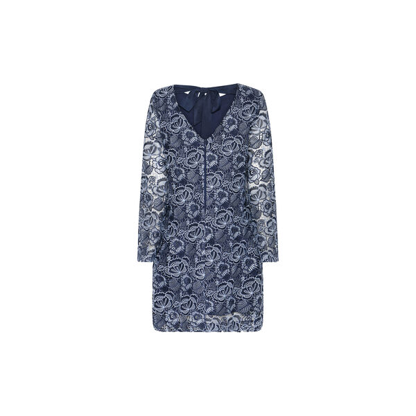 MauritiaBBLucille dress, blue flower, Bruuns Bazaar