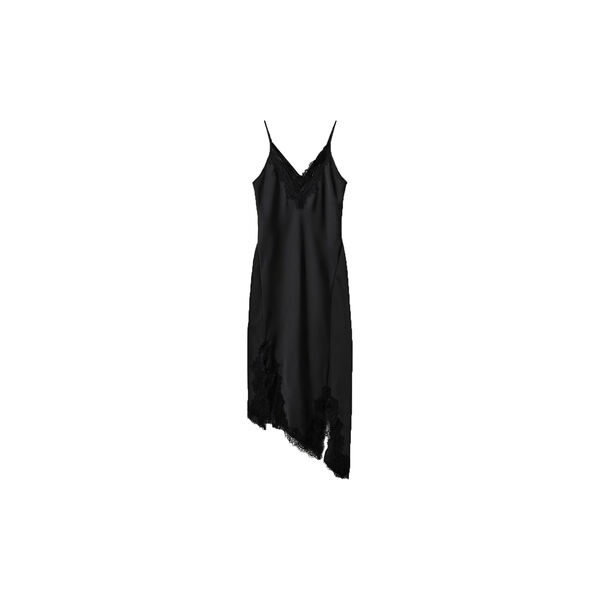 LOUNELLESW SATIN LACE SLIP DRESS, black, Sofie Schnoor