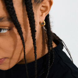 NEVAEH hoops, guldpl&auml;terade, Pilgrim