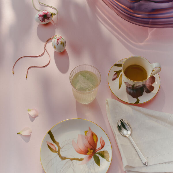 Flora kaffekopp, styvmorsviol, Royal Copenhagen