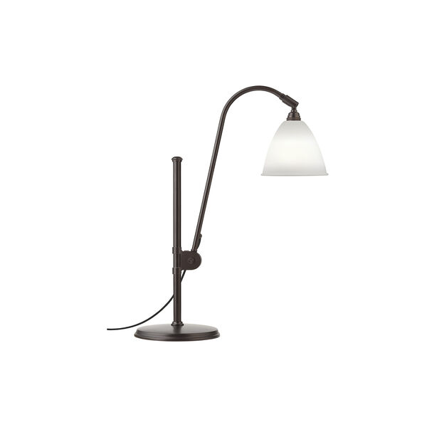 Bestlite BL1 bordslampa, benporslin/svart m&auml;ssing, GUBI