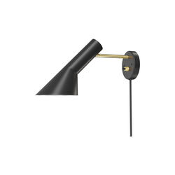 AJ V&auml;gglampa, brass/black, Louis Poulsen