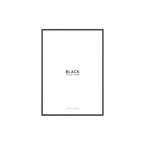Wood Frame, black, Poster & Frame