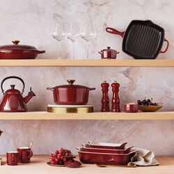 Heritage rektangul&auml;rt fat 32 cm, garnet, Le Creuset