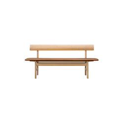 The Mogensen Bench b&auml;nk, s&aring;pbehandlad ek/cognac, Fredericia Furniture