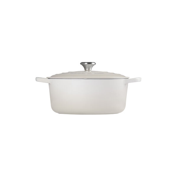 Signature gjutj&auml;rn rund gryta &Oslash; 28 cm, meringue, Le Creuset