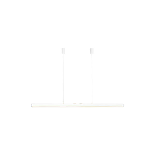 Hazel Branch Pendant, white/brass, UMAGE