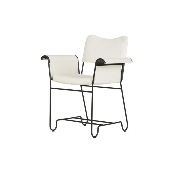 Tropique Dining Chair without Fringes, white/classic black, GUBI