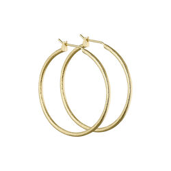 Hoops, gold plated, Pure by Nat