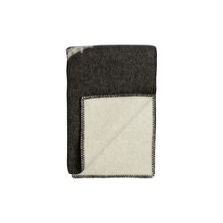 MELGAARD Throw, grey/natural, R&oslash;ros Tweed