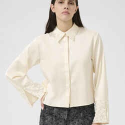 KBCarmen Shirt, egret, Karen by Simonsen