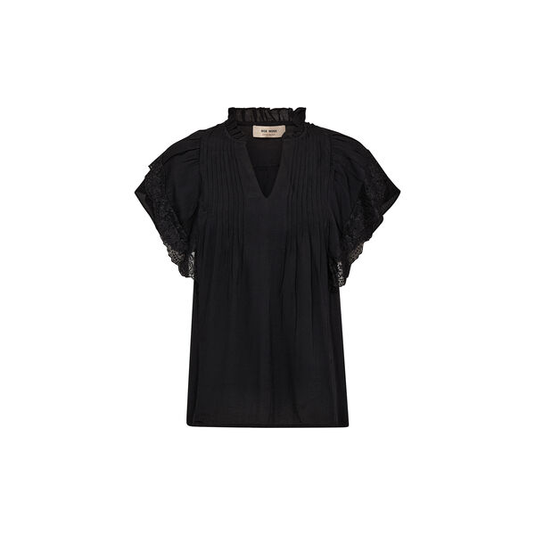 MMWea Flowish Blouse, black, MOS MOSH
