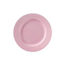 Rhombe Colo lunchtallrik Ø 21 cm, rosa, Lyngby Porcelæn