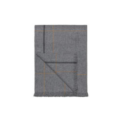 Square pl&auml;d, light grey, ELVANG