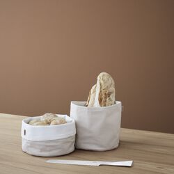 Stelton brödpåse, sand/white, Stelton