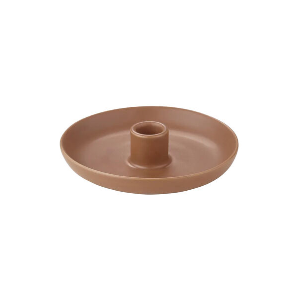VELA Rund ljusstake M, amber brown, Blomus