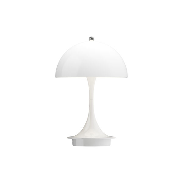 Panthella 160 Portable Table Lamp, opal white, Louis Poulsen