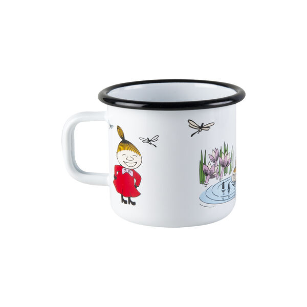 Little My Enamel Mug, white, Muurla
