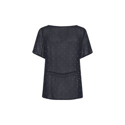DusinePW Blouse, dark navy dot print, Part Two