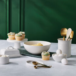 Oval grytskedhållare, vit, Le Creuset