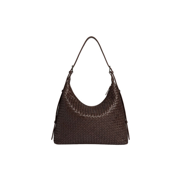 TribecaMBG Bag Weave, dark brown, Markberg