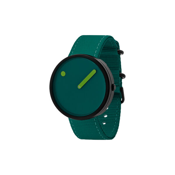 PICTO armbandsur, ocean green/matt black/ocean green, PICTO