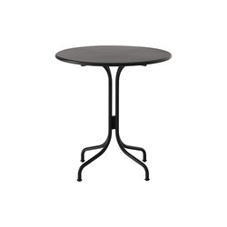 Thorvald SC96 Outdoor Café Table Round, warm black, &Tradition