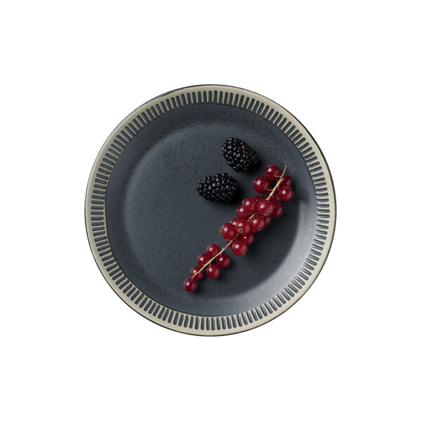 Colorit tallrik Ø 19 cm, grey Colorit tallrik Ø 19 cm, grey, Knabstrup Keramik