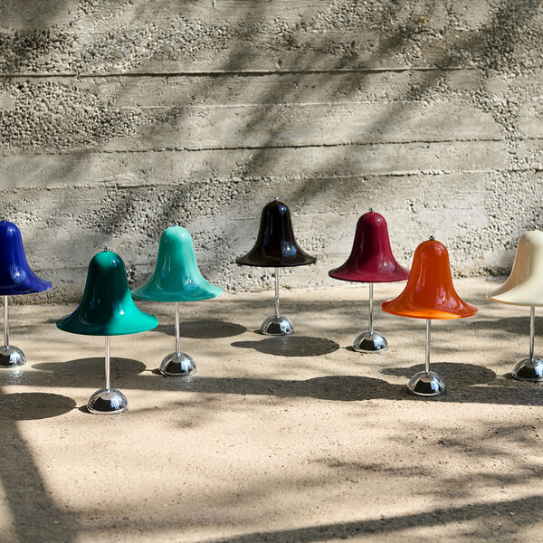 Pantop Portabel bordslampa, dark teal, Verpan