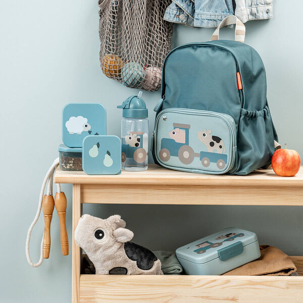 Tiny Farm Straw Bottle, blue, Done by Deer