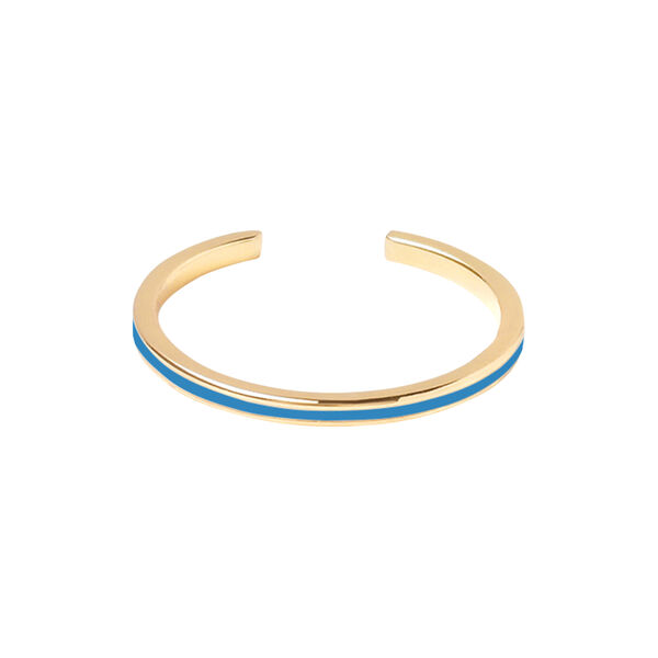 Mini Bangle Ring, myosotis blue, bangle up