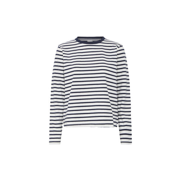 IH Mira Loose LS T-shirt, total eclipse/cloud dancer, ICHI