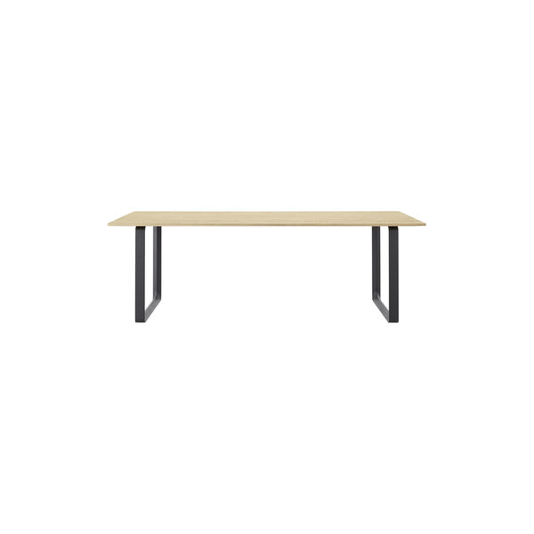 70/70 Table, solid oak/black, Muuto