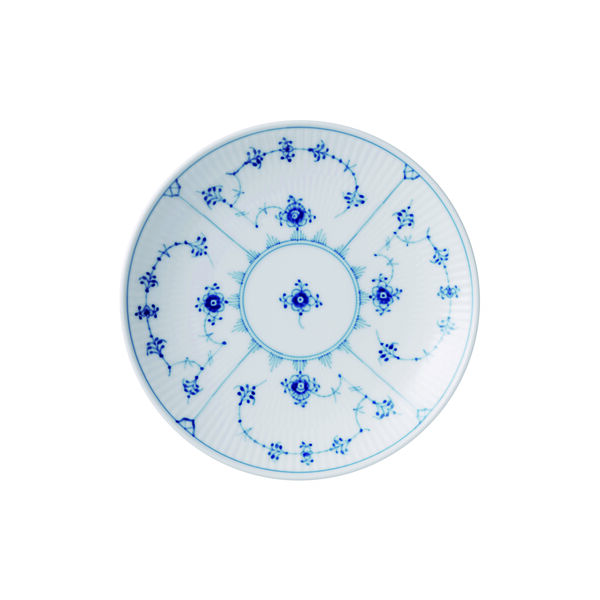 Musselmålat Räfflad tallrik coupe Ø 19 cm, Royal Copenhagen